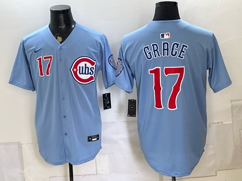 Men 2026 Chicago Cubs #17 Grace blue Game Nike MLB Jersey 080400->chicago cubs->MLB Jersey